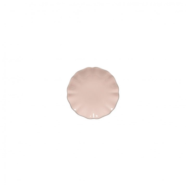 Mini assiettes/ Sous - tasses à volants en grès fin Rosa, lot de 6 - COSTA NOVA - La Maison MilanaiseDAP131R6 petites assiettes / sous - tasses Ø12.5cm H2cmRose