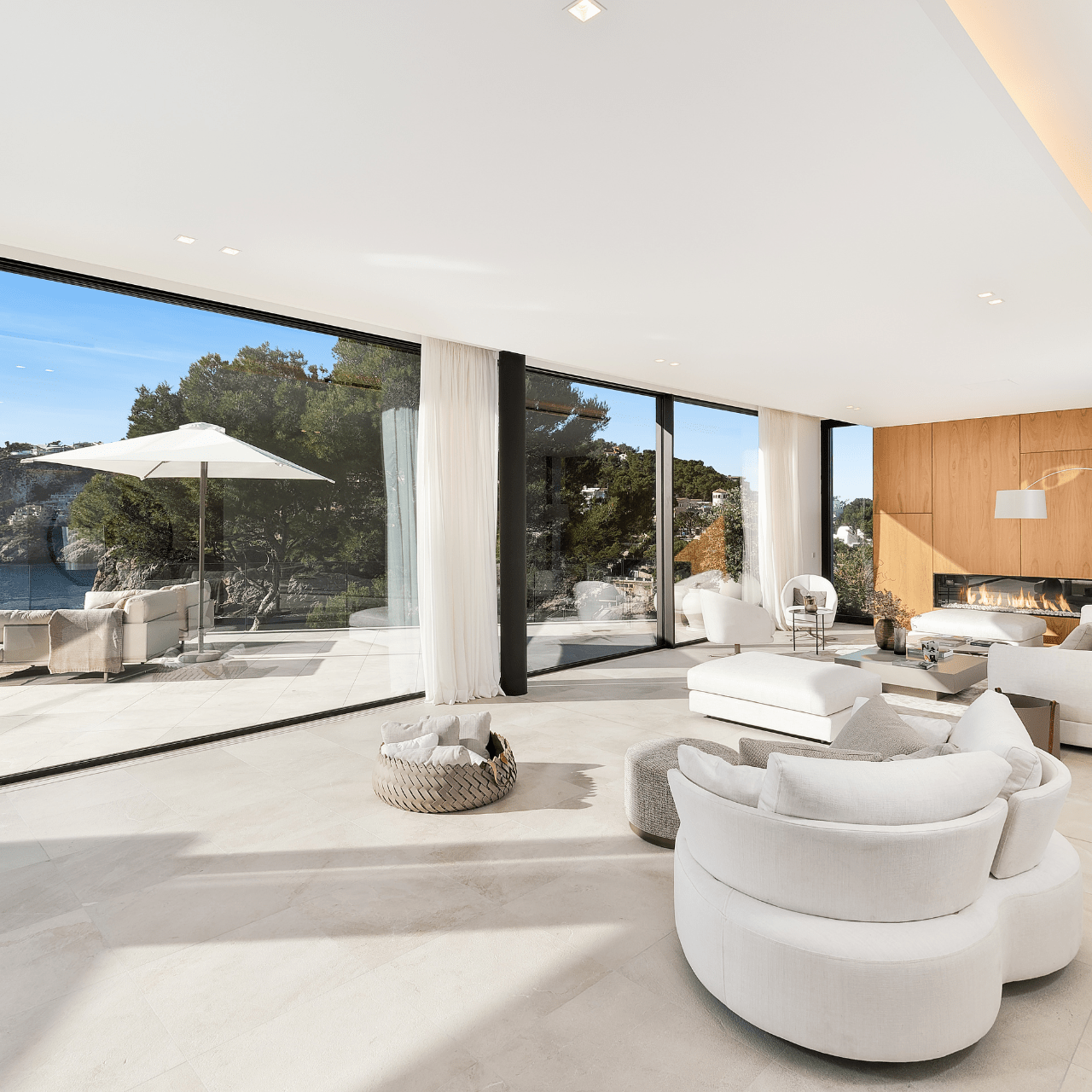 Panier en cuir avec anses Almeria - PINETTI - La Maison MilanaiseANBLANCGRBlanc