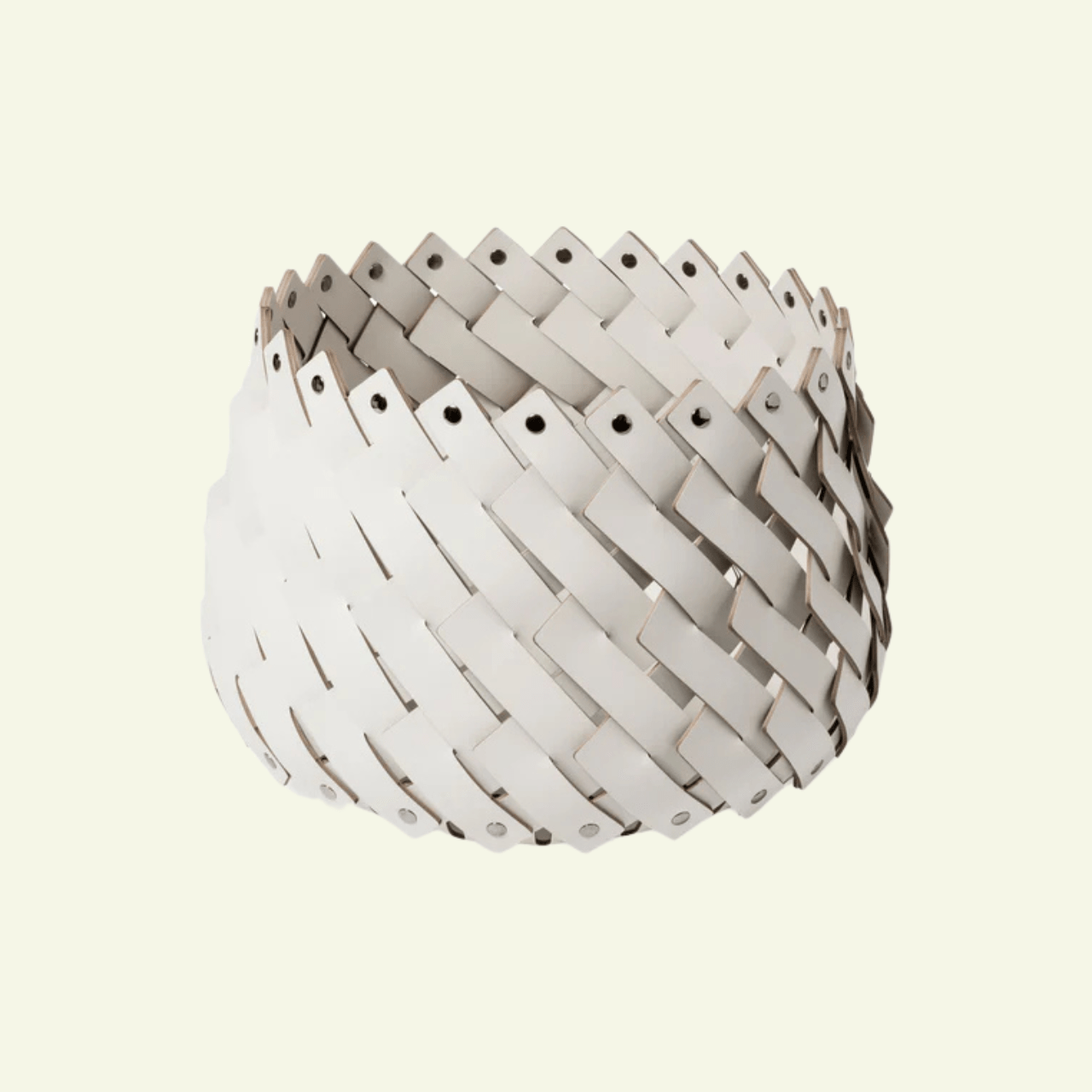 Panier petit en cuir rond Almeria - PINETTI - La Maison MilanaiseNOISETTEPETNoisette
