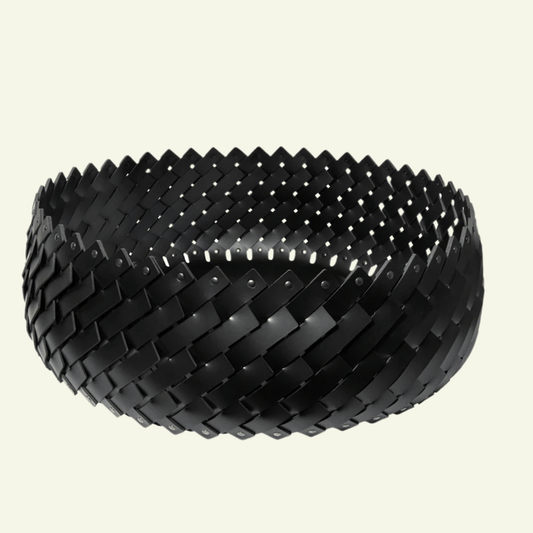 Panier rond en cuir Almeria - PINETTI - La Maison MilanaiseCREMEGRCrème