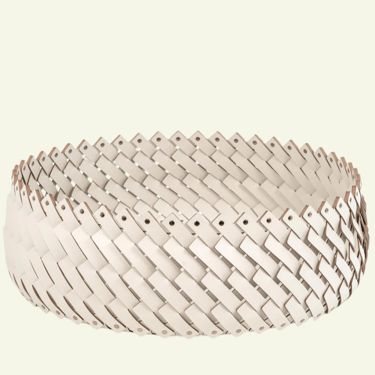 Panier rond en cuir Almeria - PINETTI - La Maison MilanaiseCREMEGRCrème