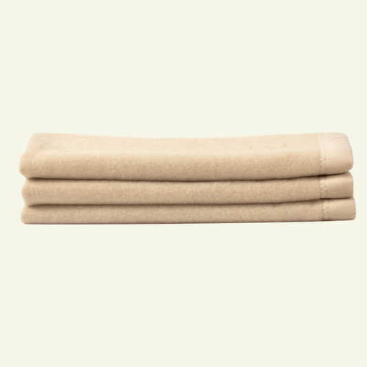 Plaid 100% Cachemire beige laine haute qualité française Verdon - MIDIPY - La Maison MilanaiseJUNIOR 180x240cm