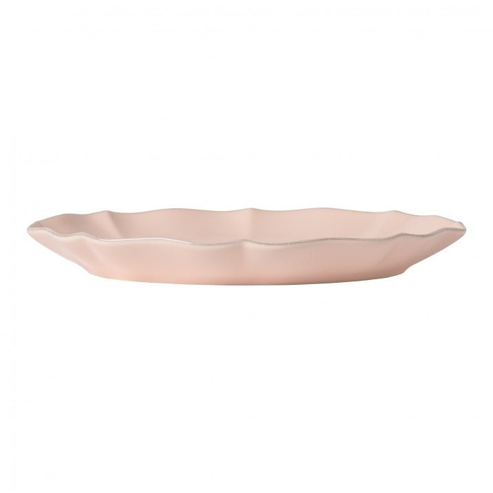 Plat ovale bord à volants en grès fin Rosa - COSTA NOVA - La Maison MilanaiseBlancMoyen 29.7x21xH3.5cm