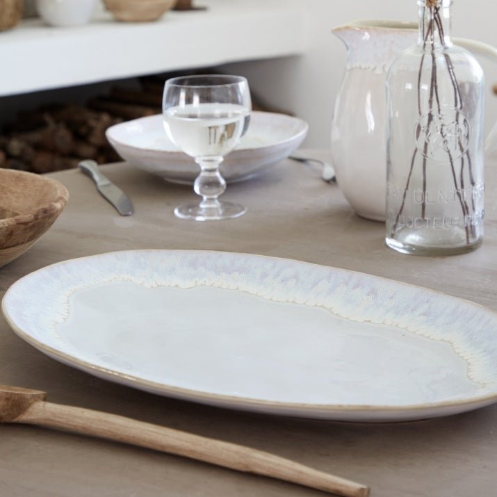 Plat ovale en grès fin Brisa - COSTA NOVA - La Maison MilanaiseGOA411BLEUBleu
