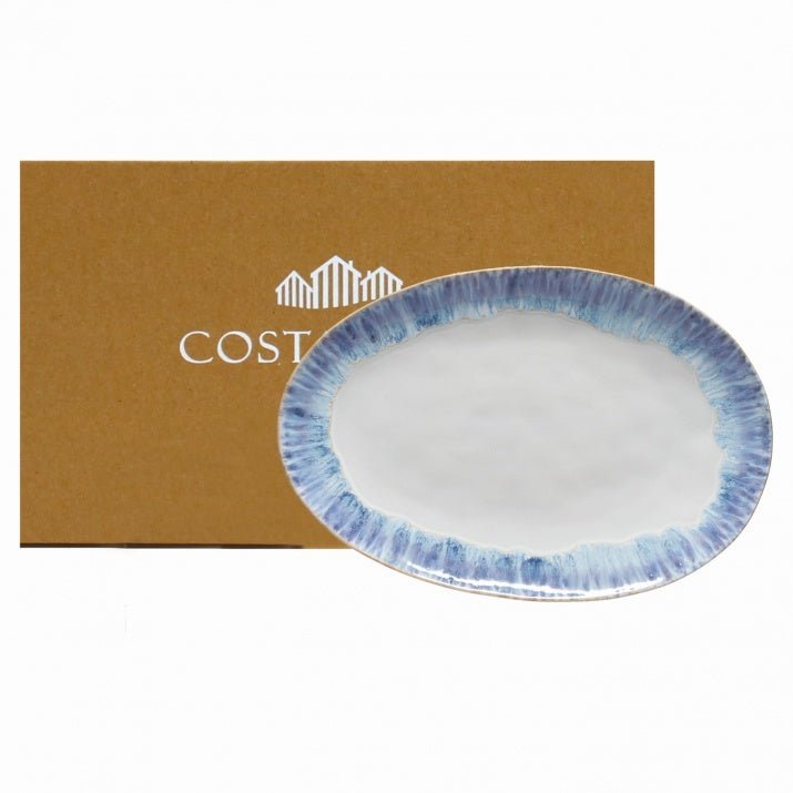 Plat ovale en grès fin Brisa - COSTA NOVA - La Maison MilanaiseGOA411BLEUBleu