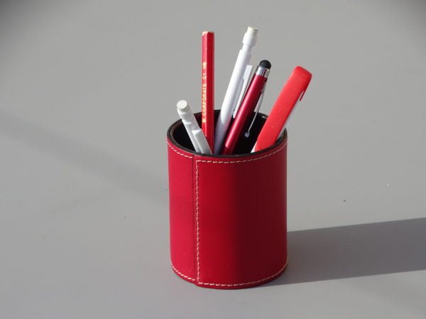 Pot à crayons en cuir Sigoyer - MIDIPY - La Maison MilanaisePOTACRAYONMIDIPY - 1Camel