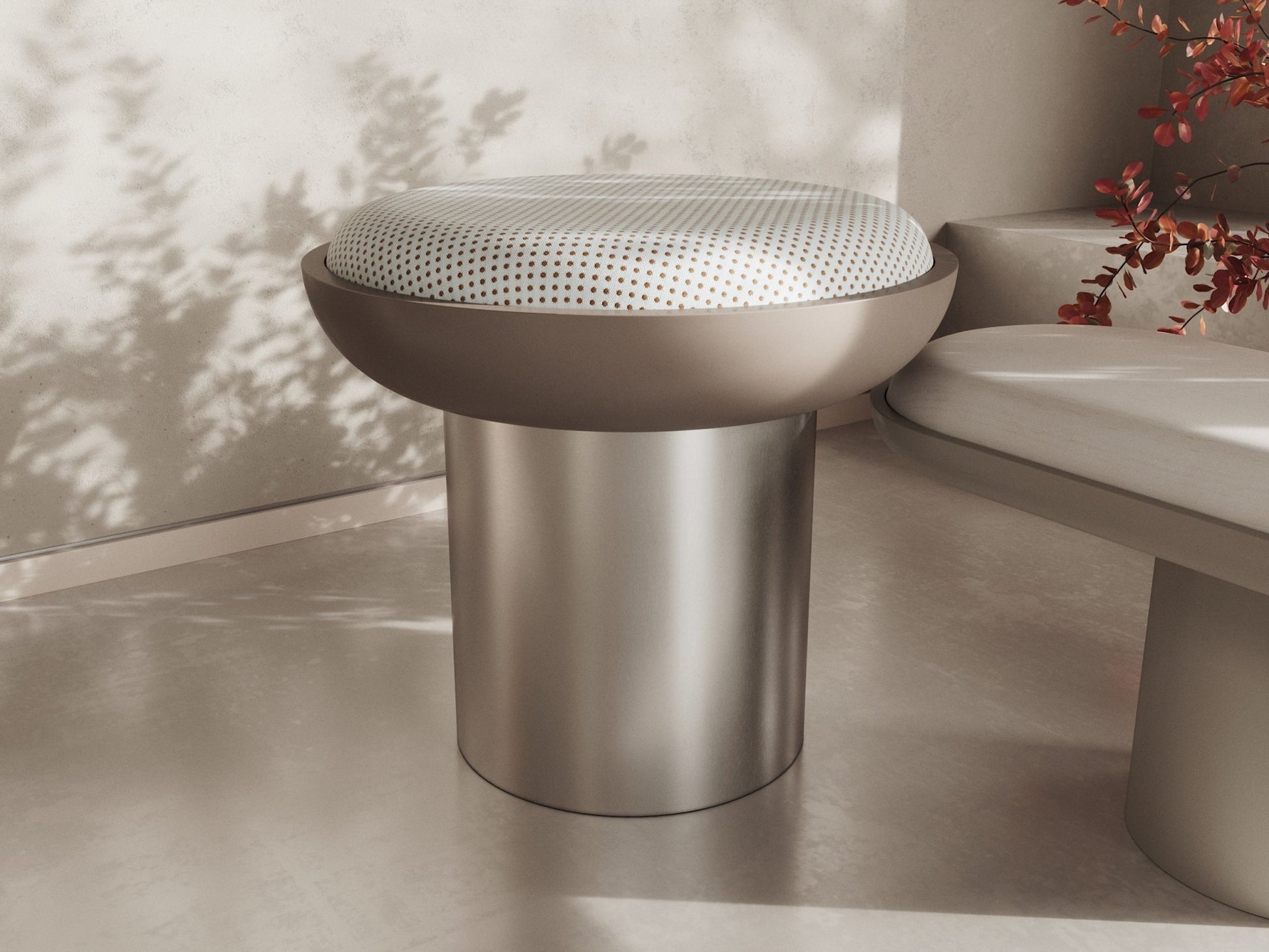 R - POUF – Ligne galbée & assise précieuse - ULTRA MOBILI - La Maison MilanaisePRF