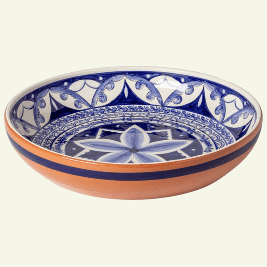 Saladier floral bleu en terre cuite Alentejo Terracotta - COSTA NOVA - La Maison MilanaiseCFL062
