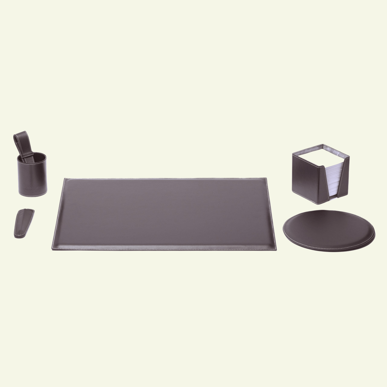 Set de bureau en cuir noir - MIDIPY - La Maison MilanaiseSETBUREAUEBENEMIDIPY