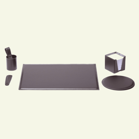 Set de bureau en cuir noir - MIDIPY - La Maison MilanaiseSETBUREAUEBENEMIDIPY