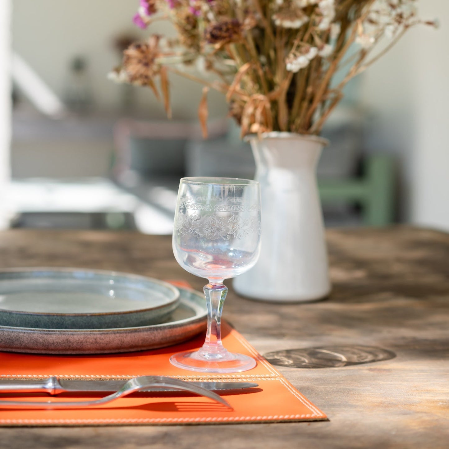 Set de table en cuir Gassin - MIDIPY - La Maison MilanaiseSETDETABLEGASSIN - 5Tangerine