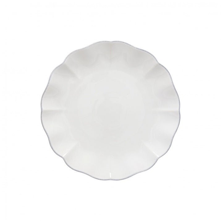 Sous assiettes bord à volants en grès fin Rosa, lot de 6 - COSTA NOVA - La Maison MilanaiseDAP281B6 Sous Assiettes Ø28.2cm H3.1cmBlanc