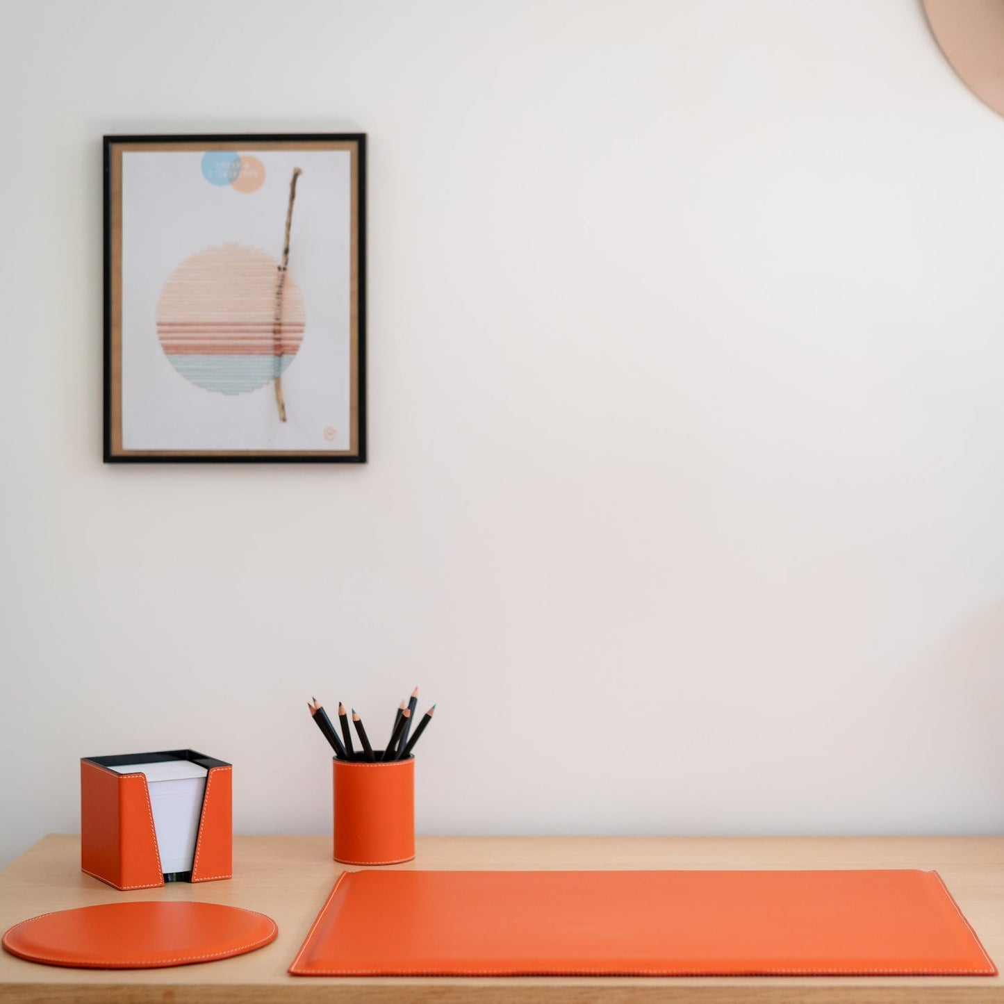 Sous main en cuir Beaurecueil - MIDIPY - La Maison MilanaiseSOUSMAINBEAURECUEIL - 5Tangerine