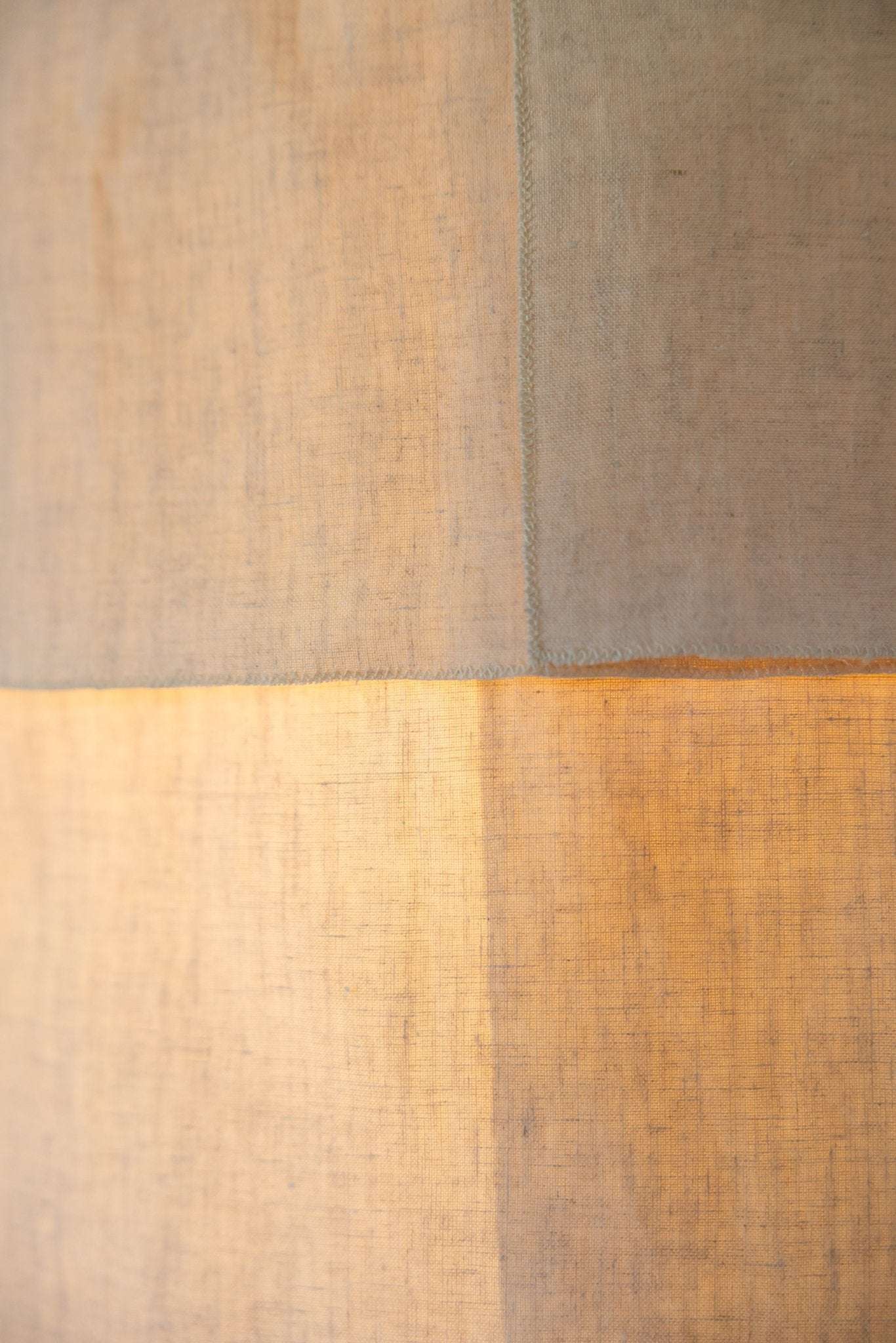 Suspension Ø36cm APLASME – Lin naturel et chanvre upcyclé - STUDIO ECHO - La Maison MilanaiseSUSPAPLASMEØ36A3 pans1Sans câble