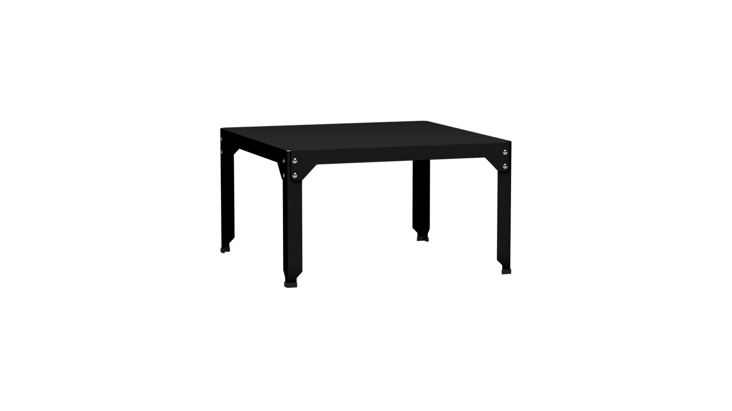 Table basse carrée en acier galvanisé 79cm Hegoa - MATIERE GRISE - La Maison MilanaiseTABLEBASSE79HEGOA12Noir mat 03145cm