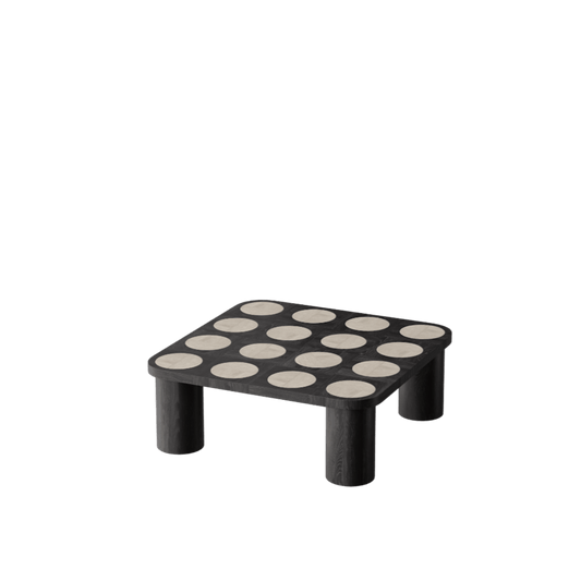Table basse DAMA – Jeu de formes et contraste de matières - ULTRA MOBILI - La Maison MilanaiseTDM