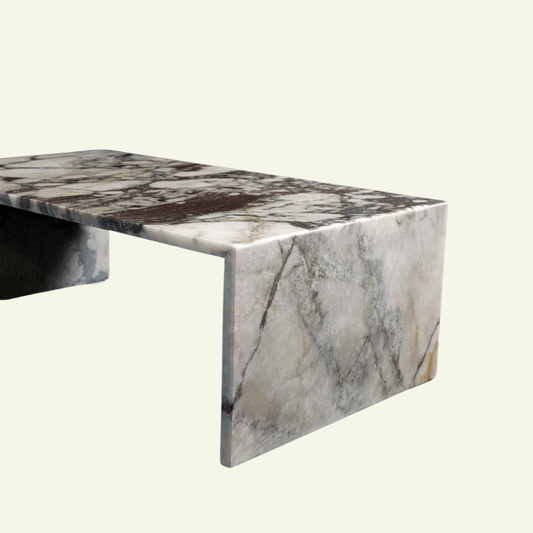 Table basse en marbre calacatta viola Laïa - MANIFESTE - La Maison Milanaise