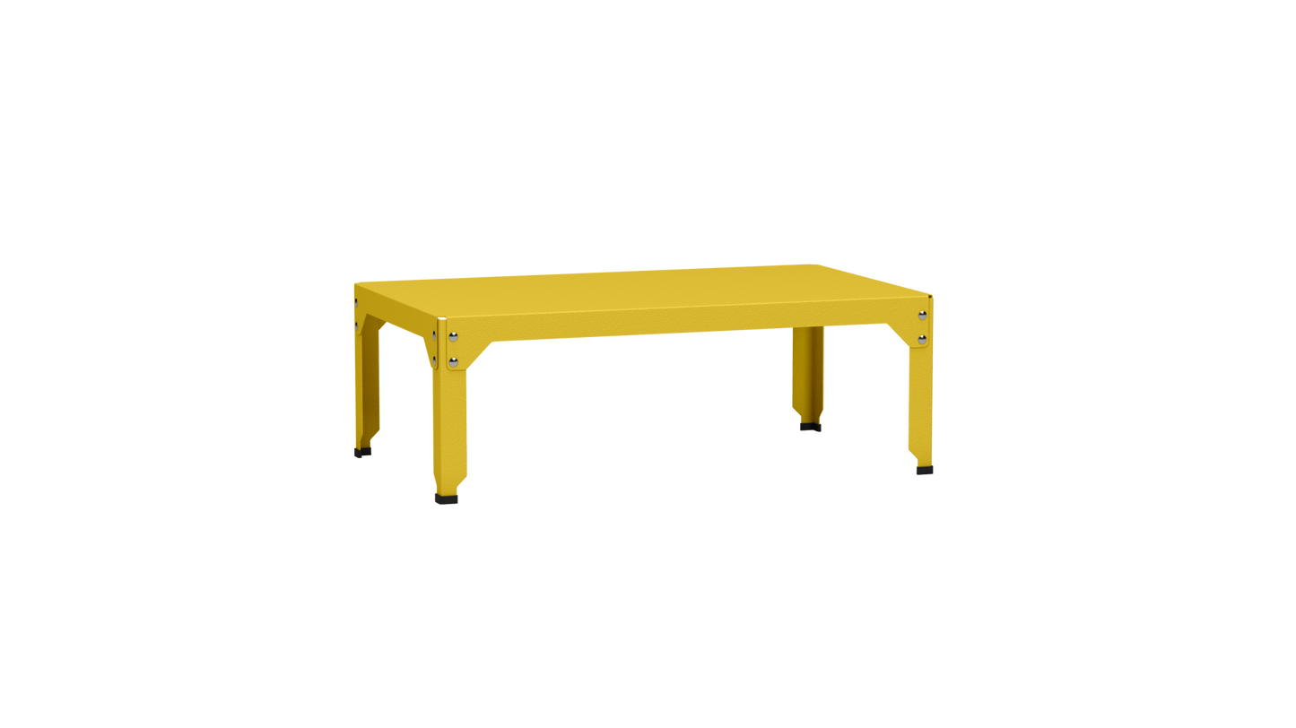 Table basse rectangulaire 100x60cm Design modulable en acier galvanisé Hegoa - MATIERE GRISE - La Maison MilanaiseTABLEBASSEHEGOA57Poussin 01435cm