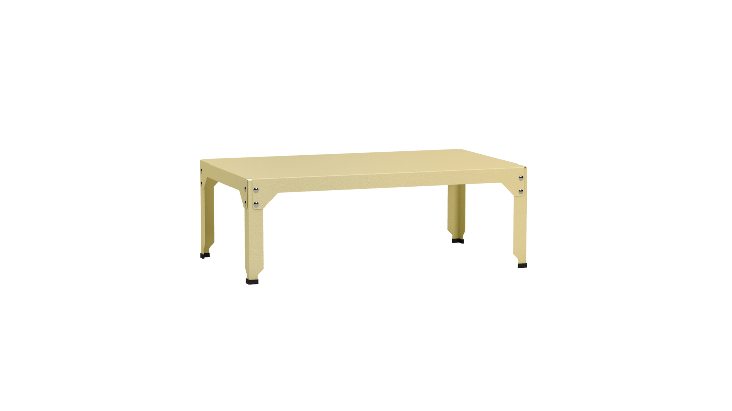 Table basse rectangulaire 100x60cm Design modulable en acier galvanisé Hegoa - MATIERE GRISE - La Maison MilanaiseTABLEBASSEHEGOA70Champagne 23135cm