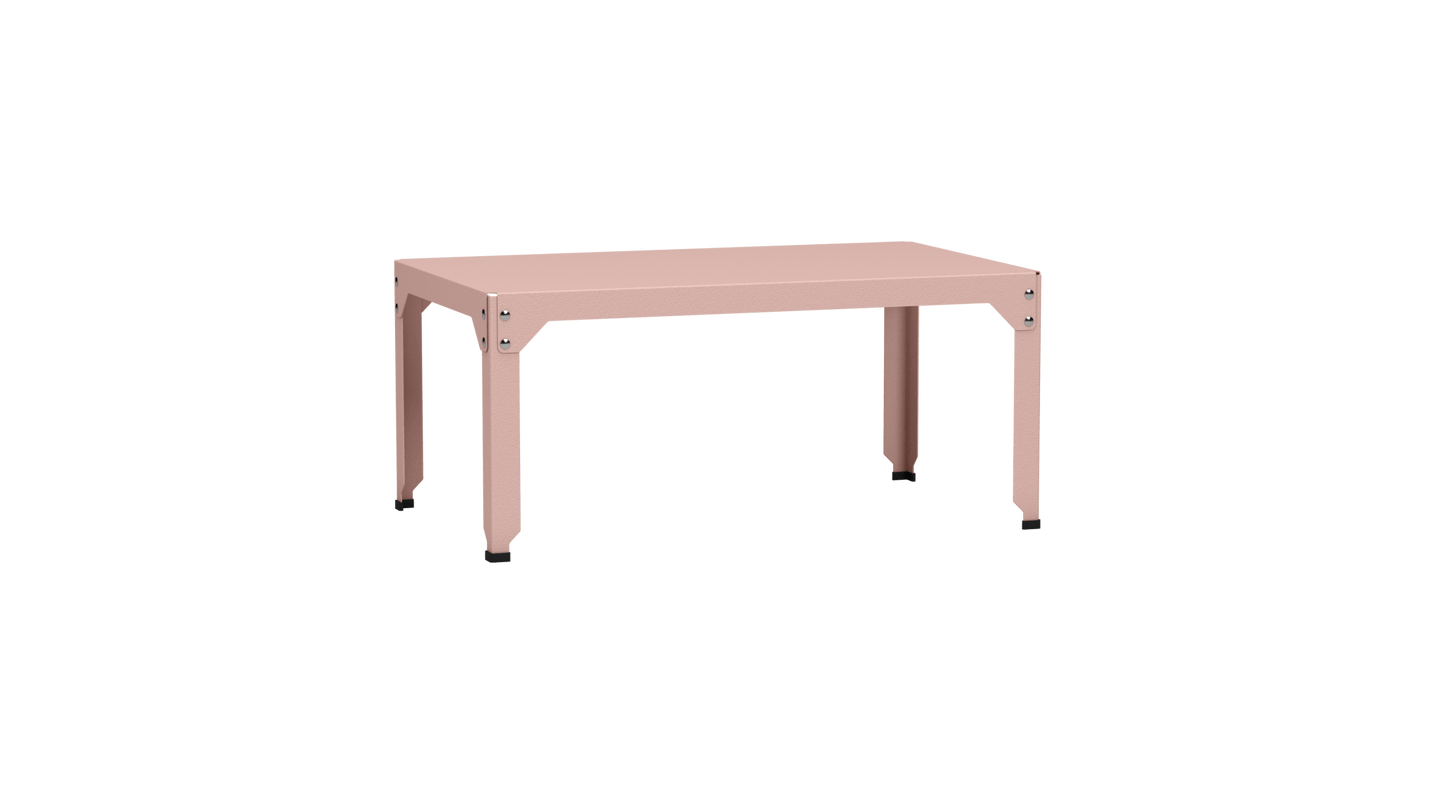 Table basse rectangulaire 100x60cm Design modulable en acier galvanisé Hegoa - MATIERE GRISE - La Maison MilanaiseTABLEBASSEHEGOA28Baby pink 16245cm