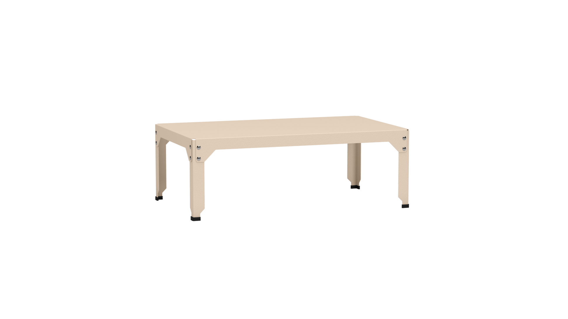 Table basse rectangulaire 100x60cm Design modulable en acier galvanisé Hegoa - MATIERE GRISE - La Maison MilanaiseTABLEBASSEHEGOAEggshell 16135cm