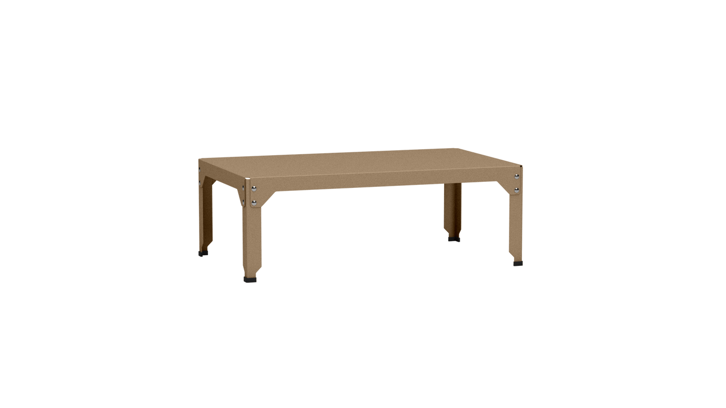 Table basse rectangulaire 100x60cm Design modulable en acier galvanisé Hegoa - MATIERE GRISE - La Maison MilanaiseTABLEBASSEHEGOA21Sable 01835cm