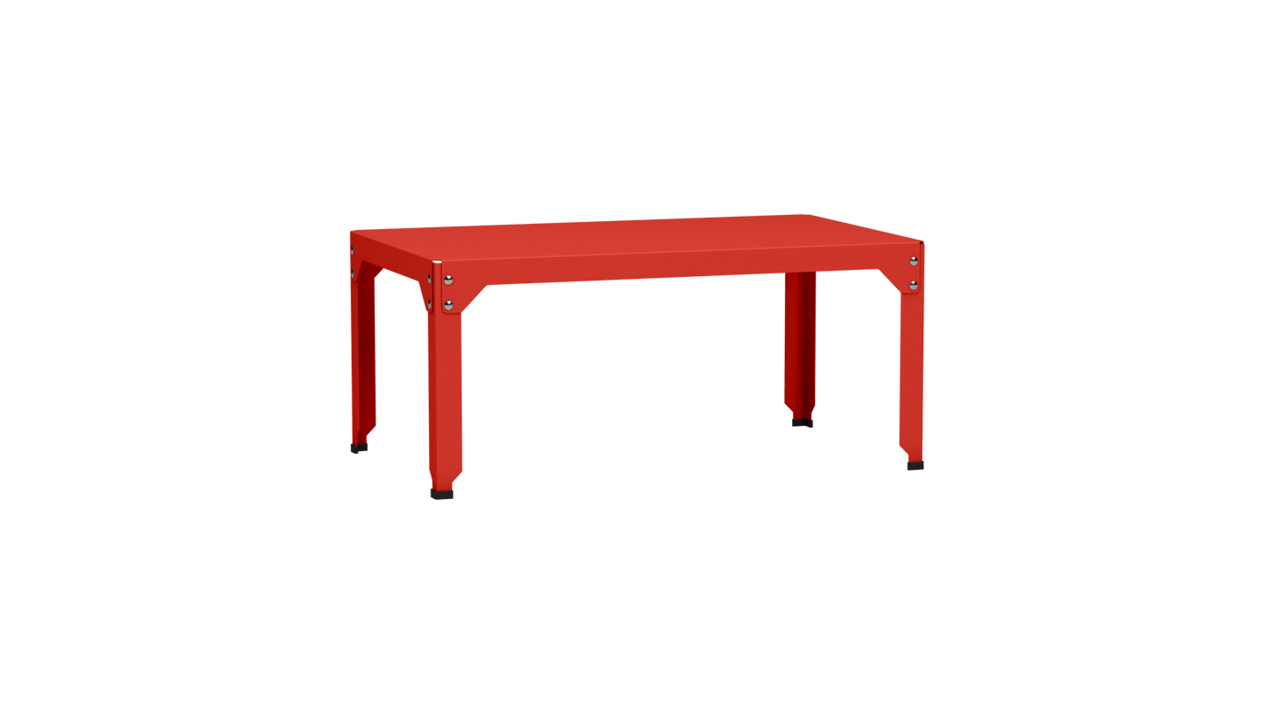 Table basse rectangulaire 100x60cm Design modulable en acier galvanisé Hegoa - MATIERE GRISE - La Maison MilanaiseTABLEBASSEHEGOA36Pêche 14345cm