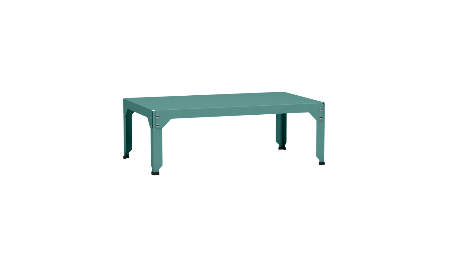 Table basse rectangulaire 100x60cm Design modulable en acier galvanisé Hegoa - MATIERE GRISE - La Maison MilanaiseTABLEBASSEHEGOA49Celadon 00635cm