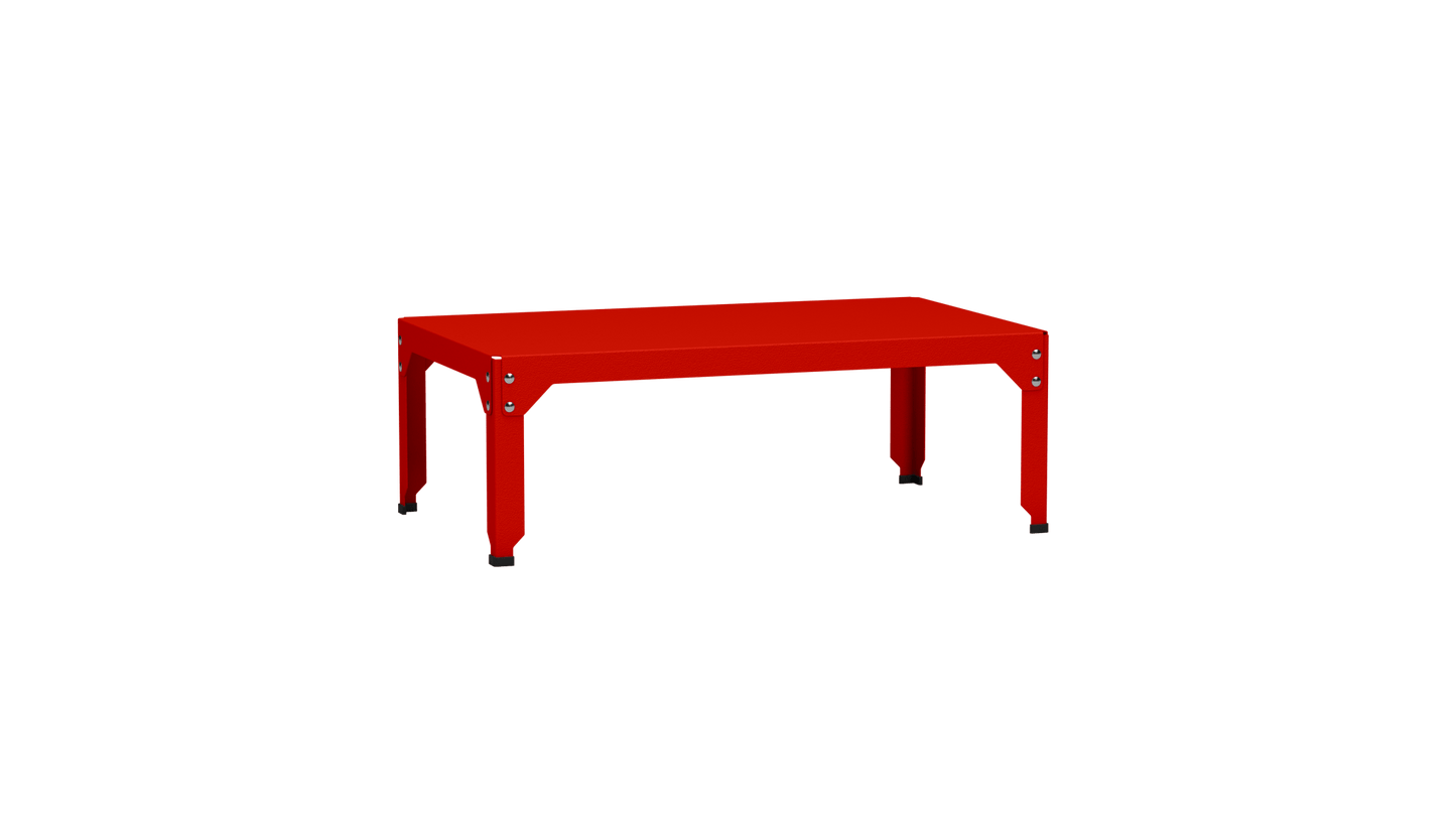 Table basse rectangulaire 100x60cm Design modulable en acier galvanisé Hegoa - MATIERE GRISE - La Maison MilanaiseTABLEBASSEHEGOA31Corail 03235cm