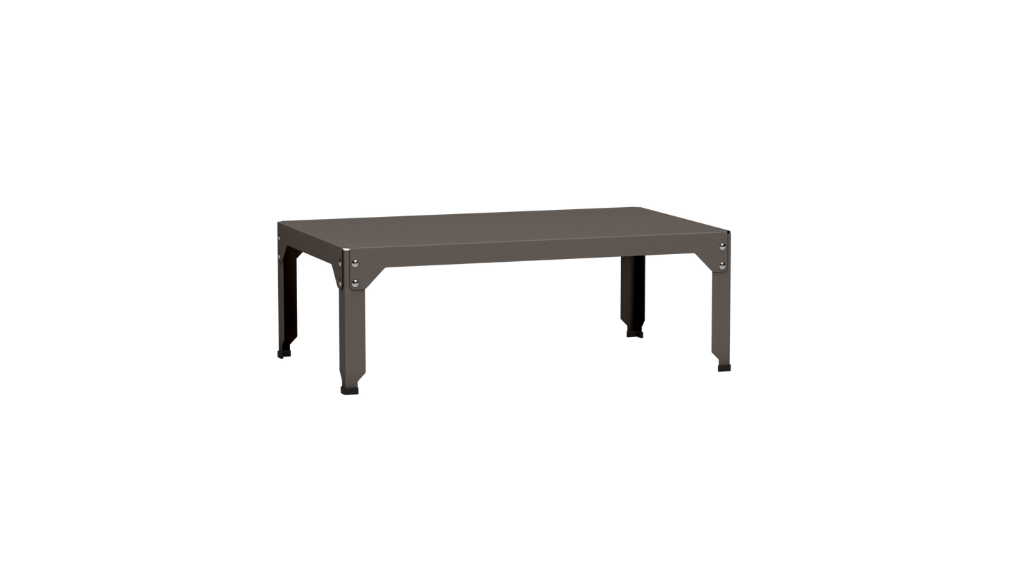 Table basse rectangulaire 100x60cm Design modulable en acier galvanisé Hegoa - MATIERE GRISE - La Maison MilanaiseTABLEBASSEHEGOA19Taupe 19235cm