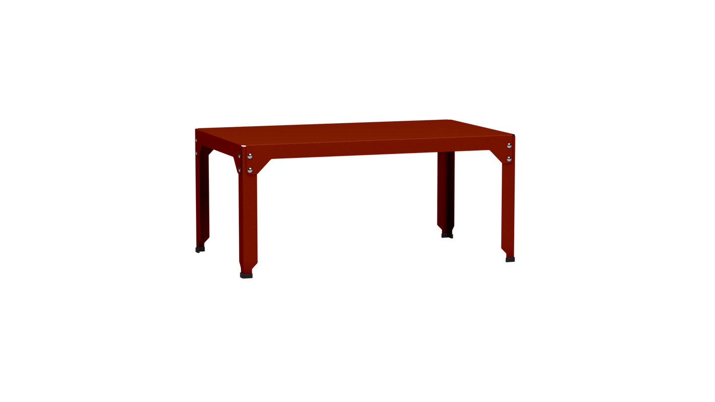 Table basse rectangulaire 100x60cm Design modulable en acier galvanisé Hegoa - MATIERE GRISE - La Maison MilanaiseTABLEBASSEHEGOA38Terracotta 14245cm