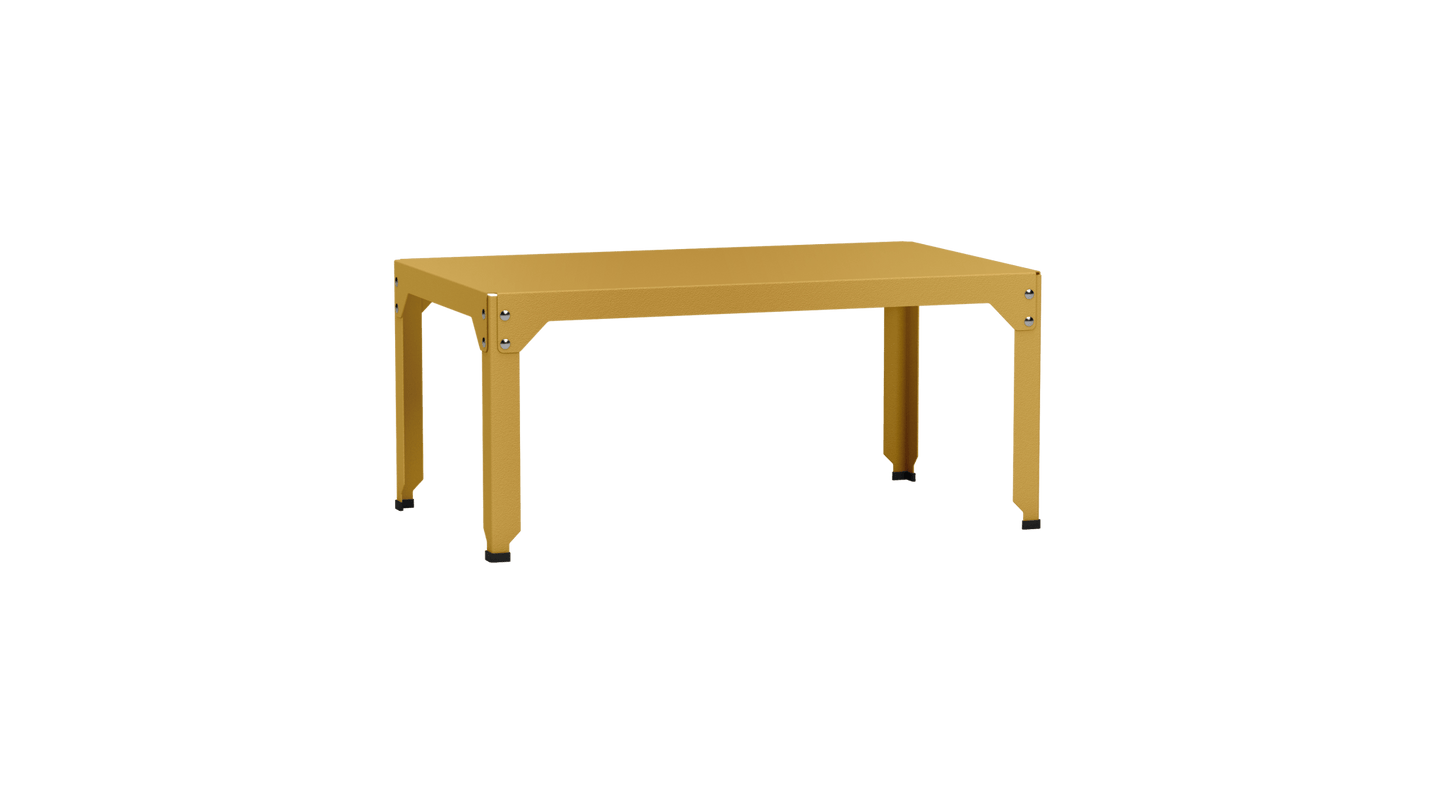 Table basse rectangulaire 100x60cm Design modulable en acier galvanisé Hegoa - MATIERE GRISE - La Maison MilanaiseTABLEBASSEHEGOA69Laiton 23045cm