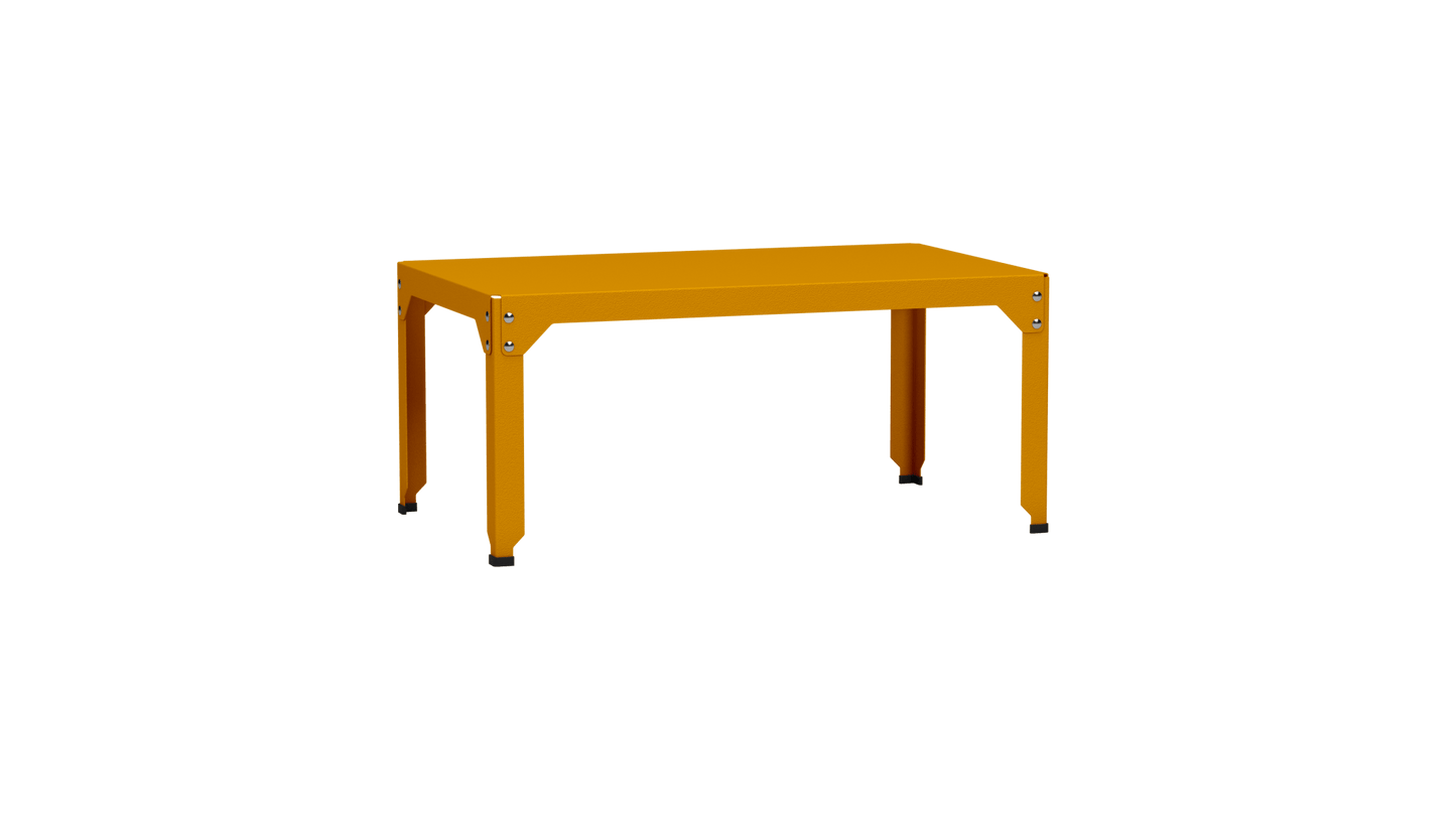 Table basse rectangulaire 100x60cm Design modulable en acier galvanisé Hegoa - MATIERE GRISE - La Maison MilanaiseTABLEBASSEHEGOA60Safran 13145cm