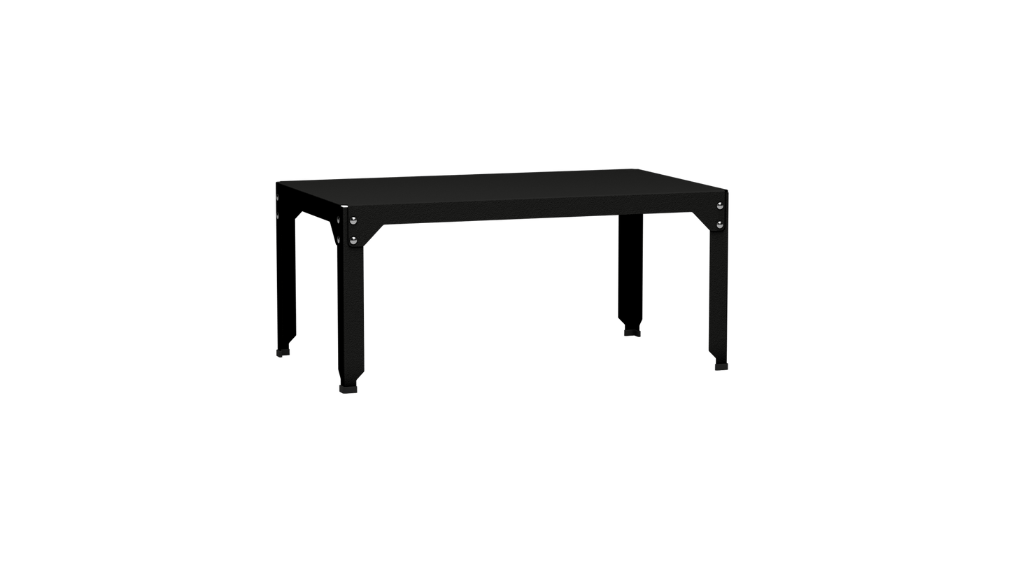 Table basse rectangulaire 100x60cm Design modulable en acier galvanisé Hegoa - MATIERE GRISE - La Maison MilanaiseTABLEBASSEHEGOA12Noir mat 03145cm