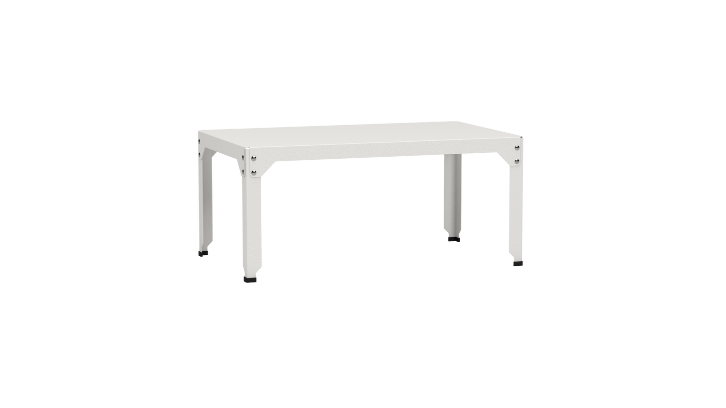 Table basse rectangulaire 100x60cm Design modulable en acier galvanisé Hegoa - MATIERE GRISE - La Maison MilanaiseTABLEBASSEHEGOA77Blanc 00145cm