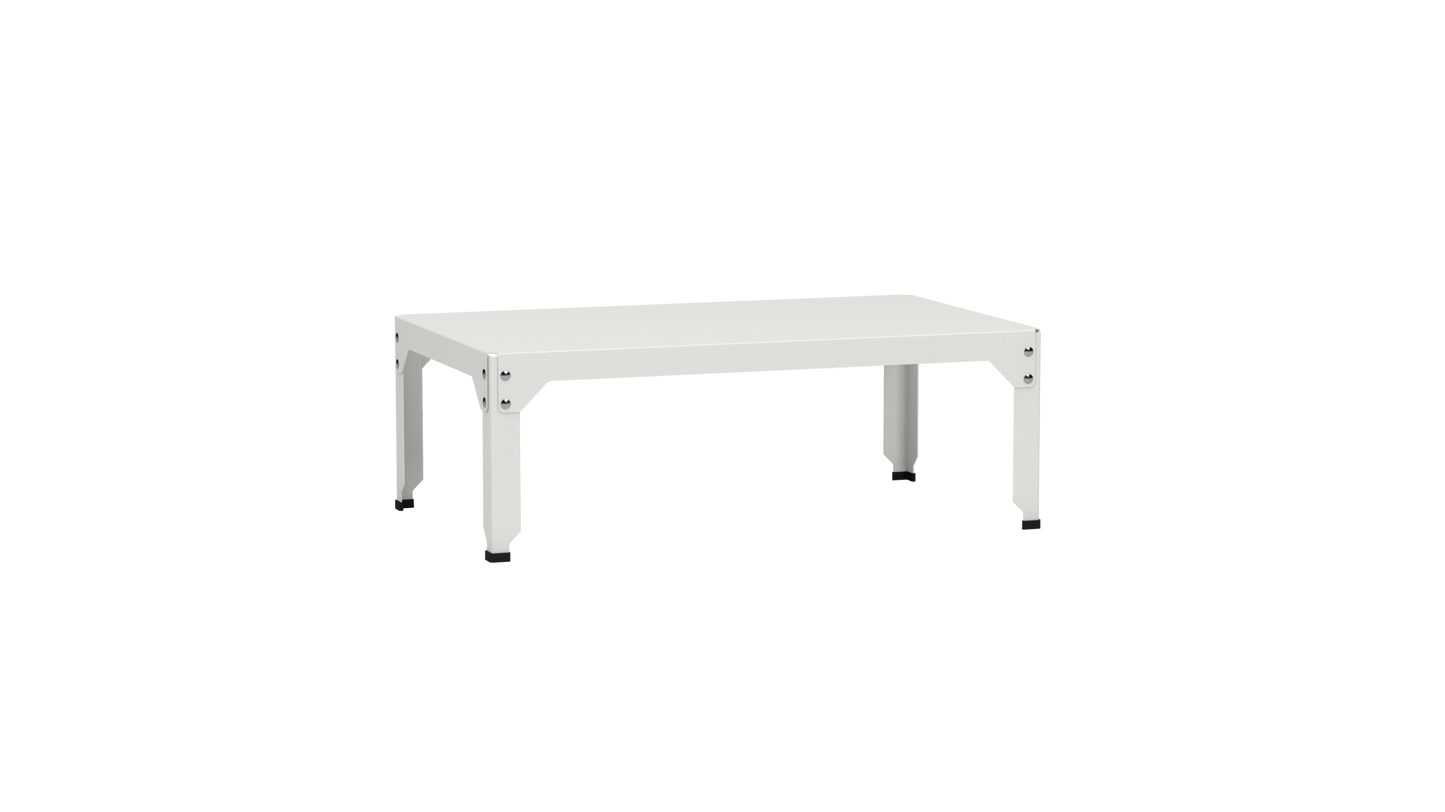 Table basse rectangulaire 100x60cm Design modulable en acier galvanisé Hegoa - MATIERE GRISE - La Maison MilanaiseTABLEBASSEHEGOA76Blanc 00135cm