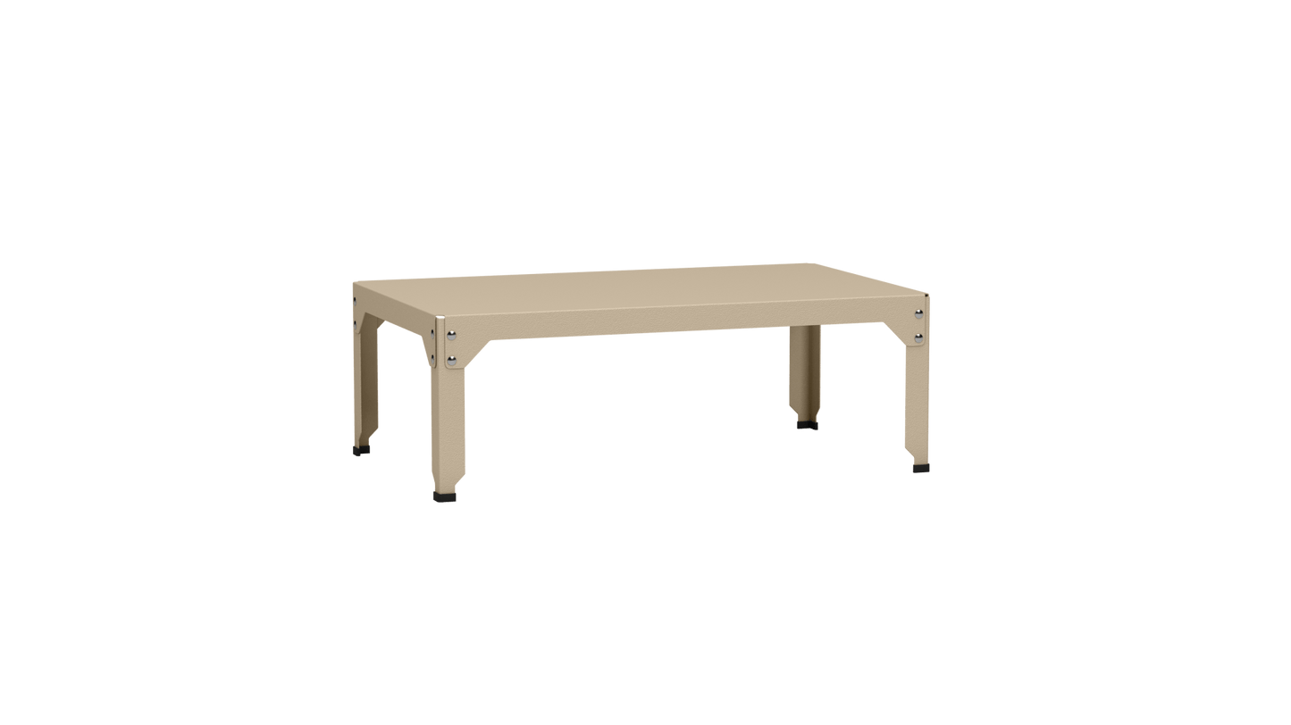 Table basse rectangulaire 100x60cm Design modulable en acier galvanisé Hegoa - MATIERE GRISE - La Maison MilanaiseTABLEBASSEHEGOA23Crème 19035cm