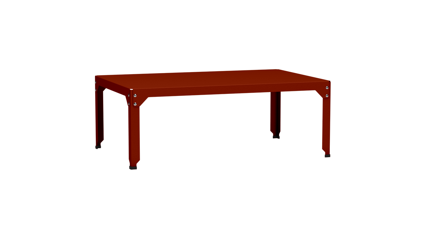 Table basse rectangulaire 121x79 cmDesign modulable en acier galvanisé Hegoa - MATIERE GRISE - La Maison MilanaiseTABLEBASSEHEGOA121SSTerracotta 14245cm