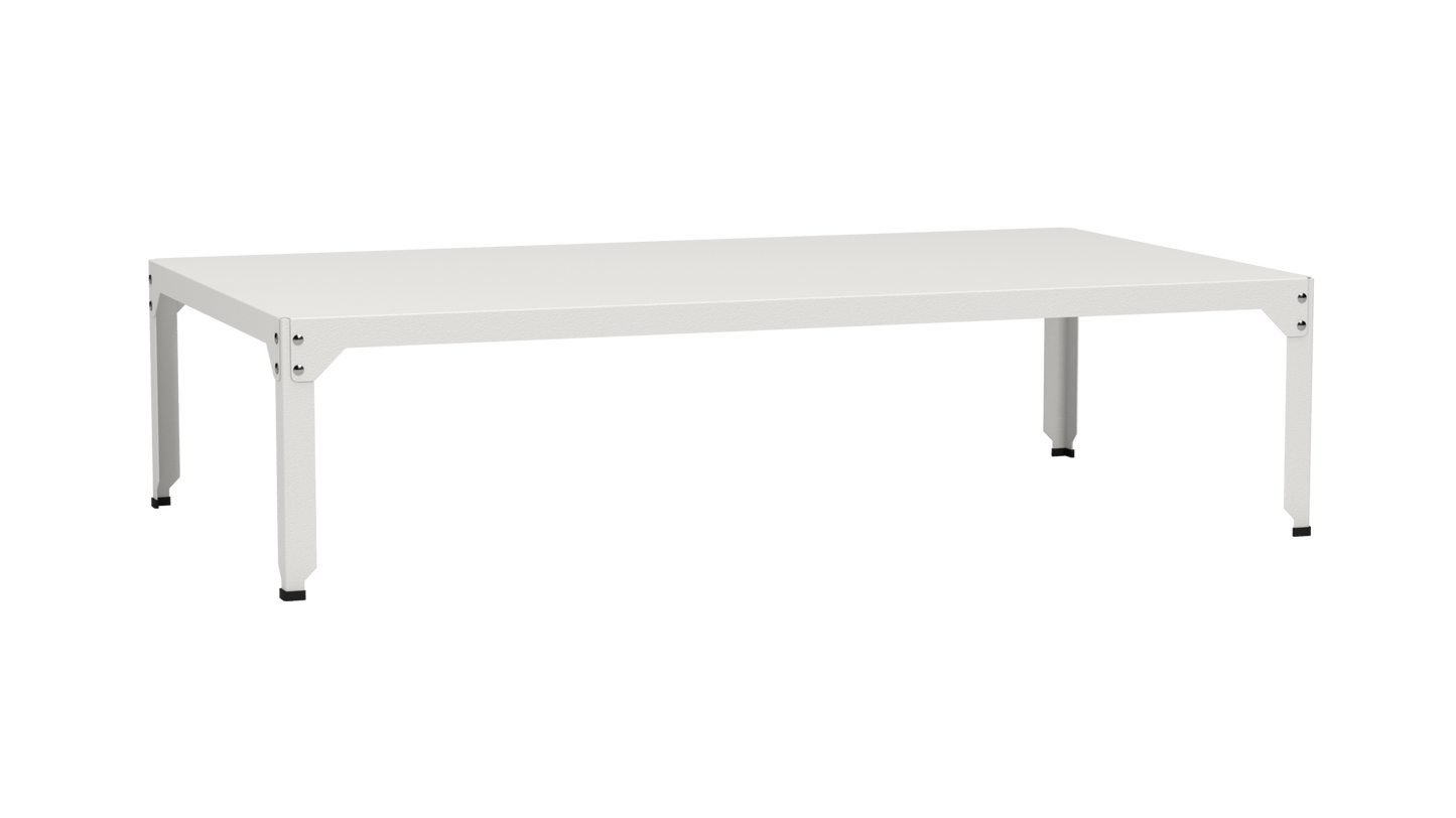 Table basse rectangulaire 180x100cm Design modulable en acier galvanisé Hegoa - MATIERE GRISE - La Maison MilanaiseTABLEBASSEHEGOA77cBlanc 00145cm