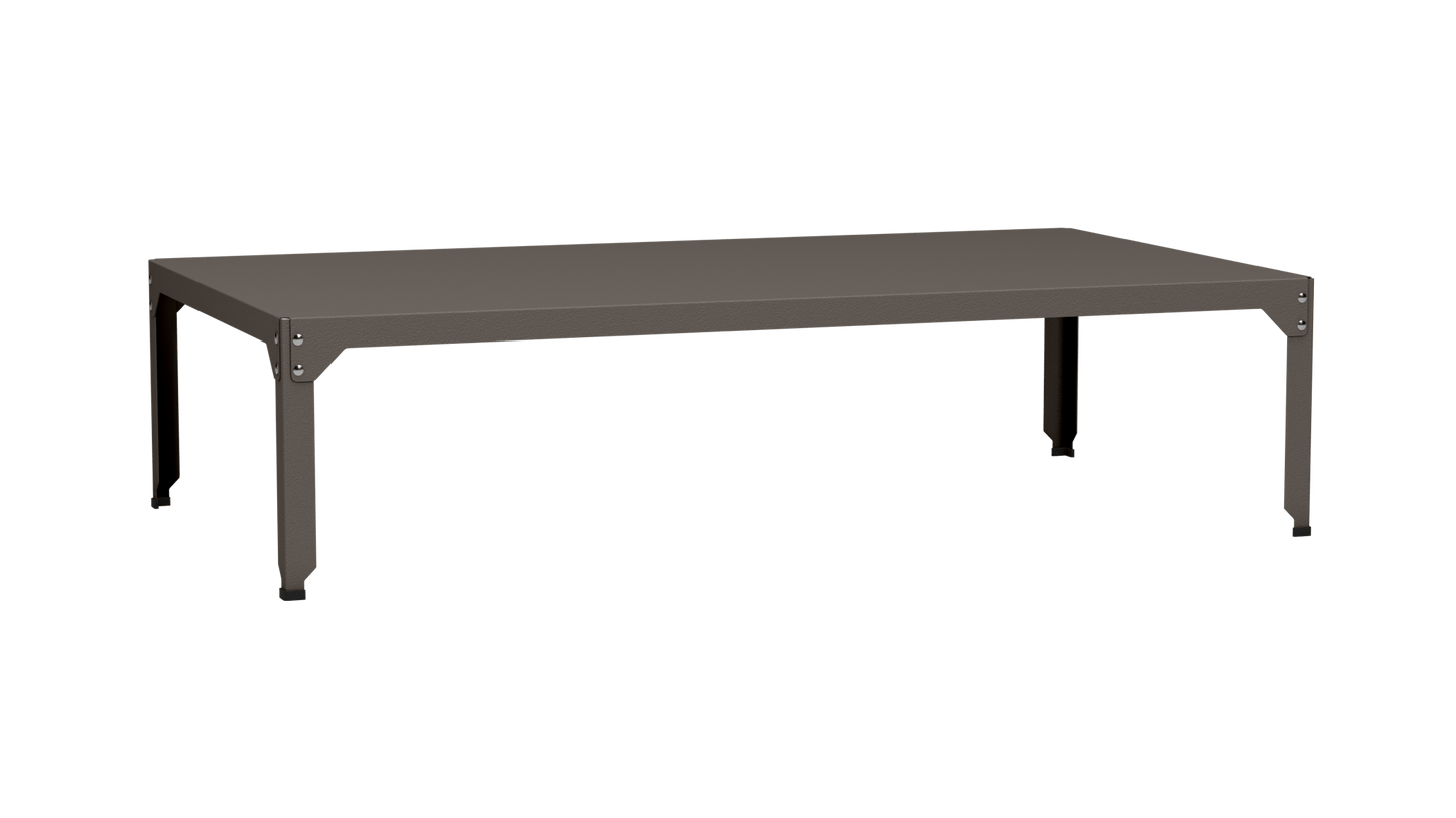 Table basse rectangulaire 180x100cm Design modulable en acier galvanisé Hegoa - MATIERE GRISE - La Maison MilanaiseTABLEBASSEHEGOA20uTaupe 19245cm