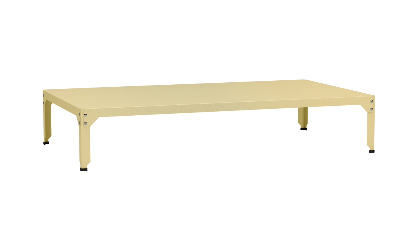Table basse rectangulaire 180x100cm Design modulable en acier galvanisé Hegoa - MATIERE GRISE - La Maison MilanaiseTABLEBASSEHEGOA70hChampagne 23135cm