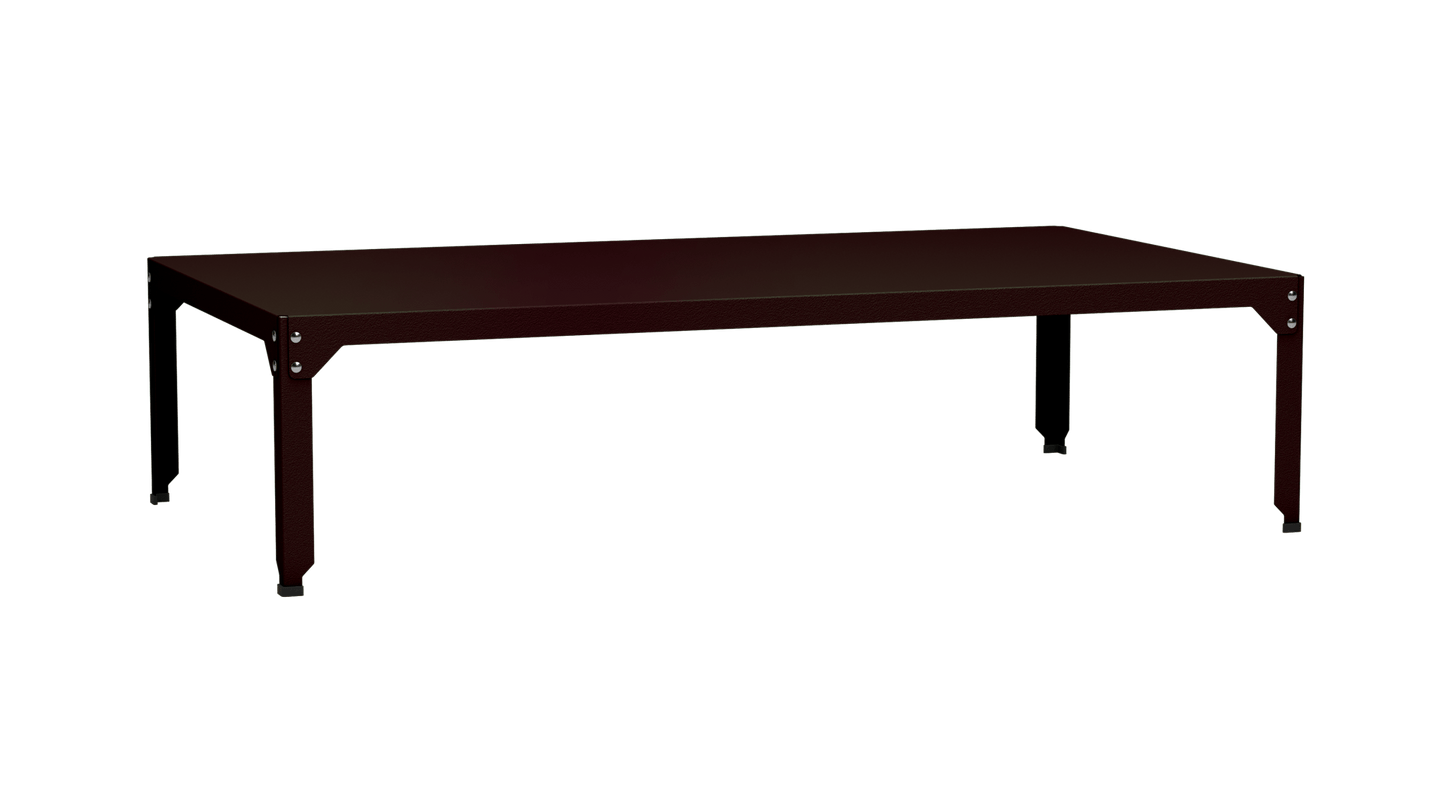 Table basse rectangulaire 180x100cm Design modulable en acier galvanisé Hegoa - MATIERE GRISE - La Maison MilanaiseTABLEBASSEHEGOA62oViolet de Mars 17145cm