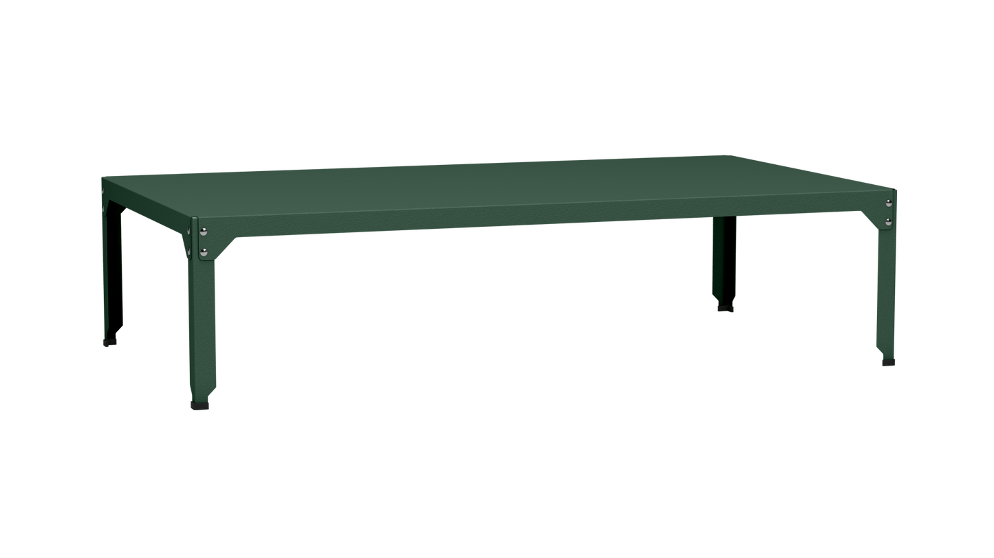 Table basse rectangulaire 180x100cm Design modulable en acier galvanisé Hegoa - MATIERE GRISE - La Maison MilanaiseTABLEBASSEHEGOA18oOlive 12145cm
