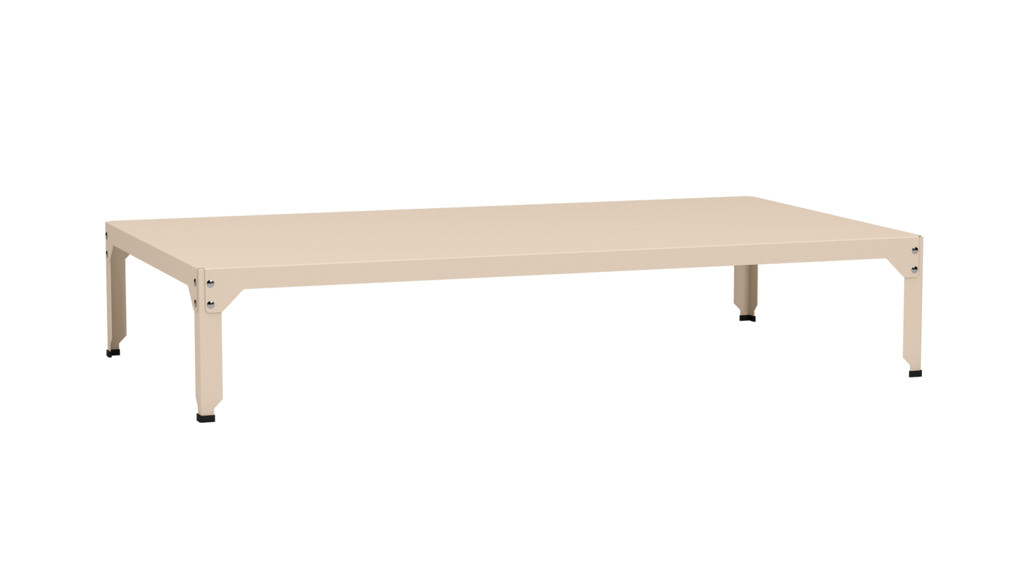 Table basse rectangulaire 180x100cm Design modulable en acier galvanisé Hegoa - MATIERE GRISE - La Maison MilanaiseTABLEBASSEHEGOAnEggshell 16135cm