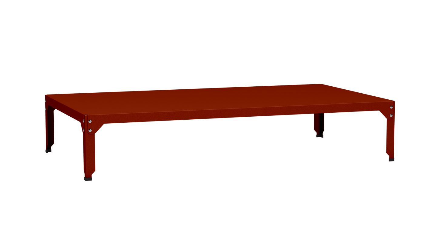 Table basse rectangulaire 180x100cm Design modulable en acier galvanisé Hegoa - MATIERE GRISE - La Maison MilanaiseTABLEBASSEHEGOA37hhTerracotta 14235cm