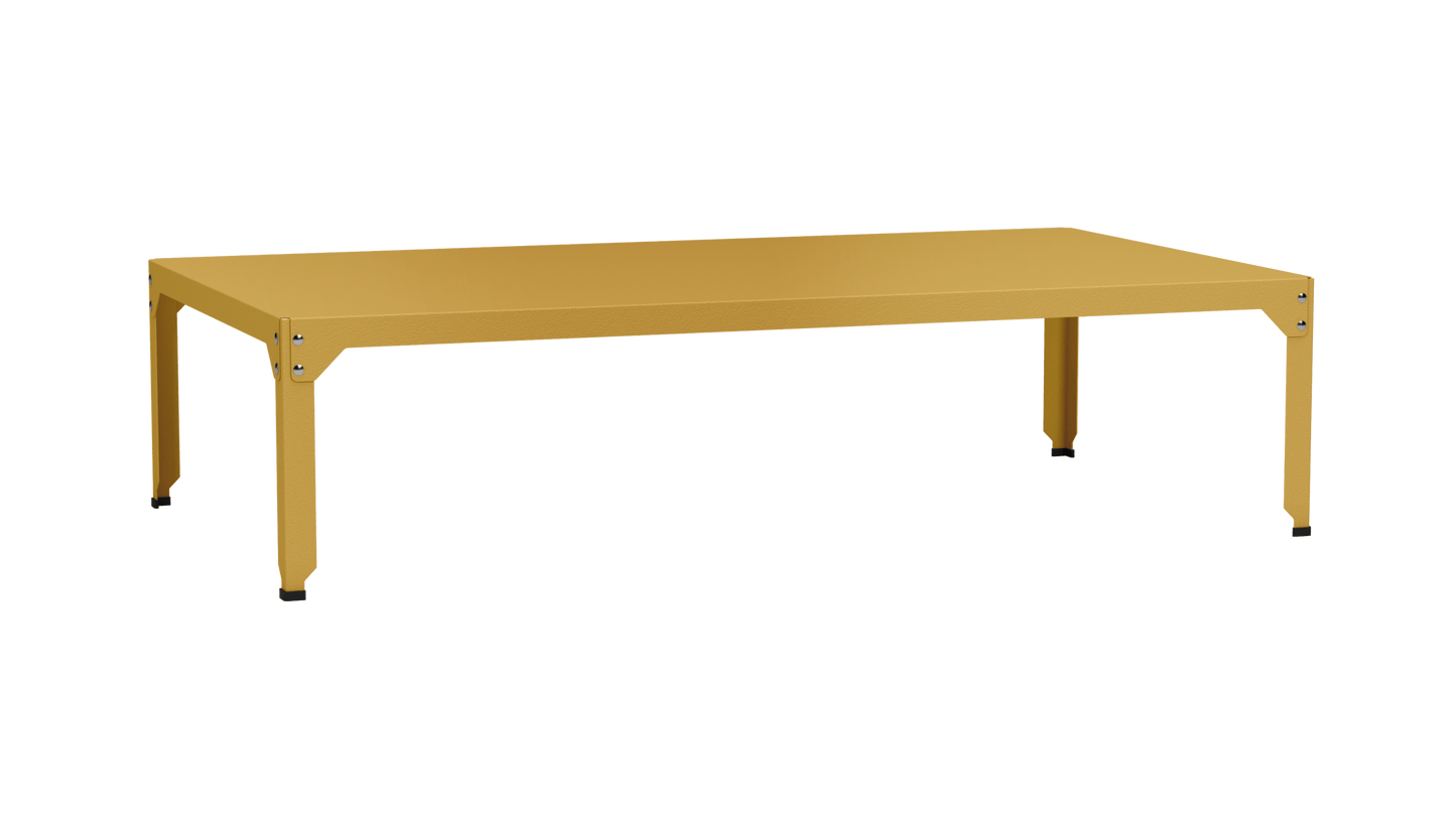 Table basse rectangulaire 180x100cm Design modulable en acier galvanisé Hegoa - MATIERE GRISE - La Maison MilanaiseTABLEBASSEHEGOA69gLaiton 23045cm