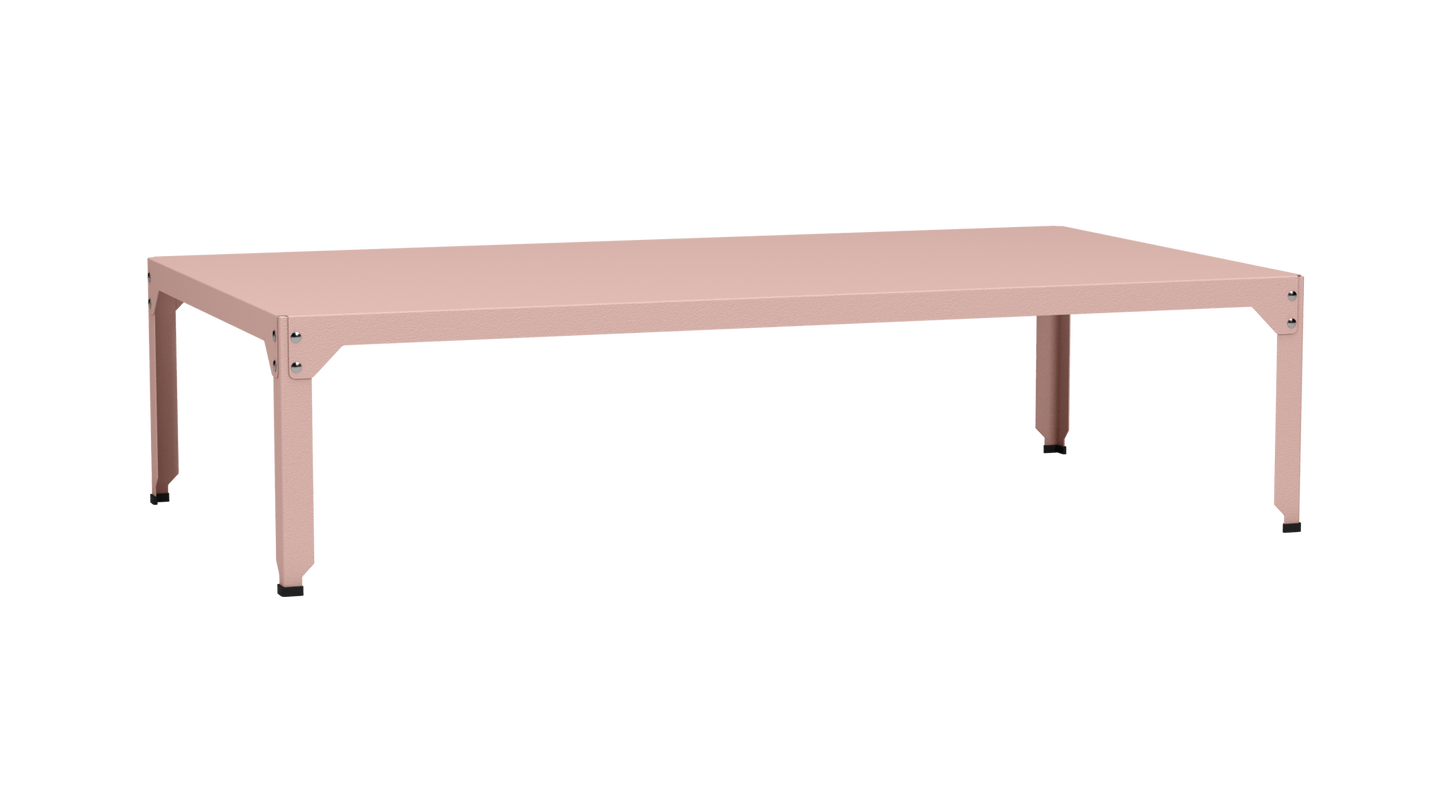 Table basse rectangulaire 180x100cm Design modulable en acier galvanisé Hegoa - MATIERE GRISE - La Maison MilanaiseTABLEBASSEHEGOA28bbBaby pink 16245cm