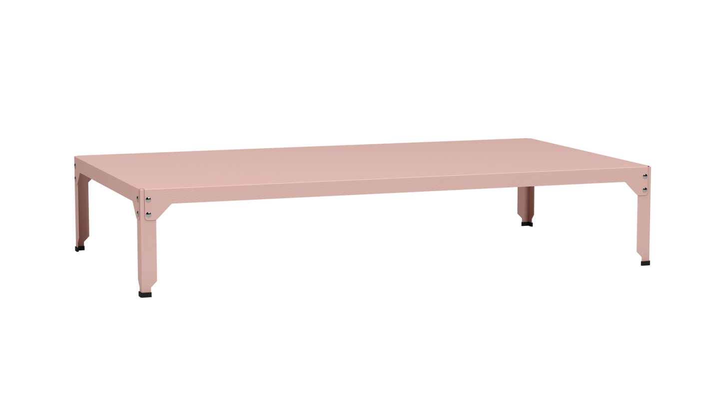 Table basse rectangulaire 180x100cm Design modulable en acier galvanisé Hegoa - MATIERE GRISE - La Maison MilanaiseTABLEBASSEHEGOA27nnBaby pink 16235cm