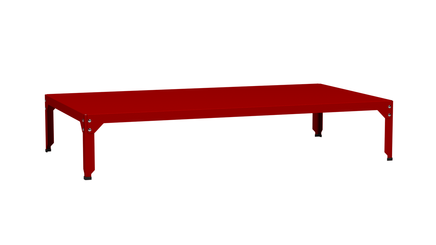 Table basse rectangulaire 180x100cm Design modulable en acier galvanisé Hegoa - MATIERE GRISE - La Maison MilanaiseTABLEBASSEHEGOA3vVermillon 01235cm