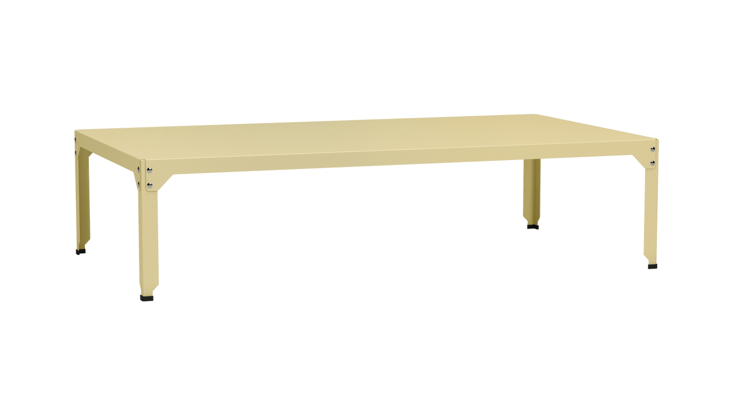 Table basse rectangulaire 180x100cm Design modulable en acier galvanisé Hegoa - MATIERE GRISE - La Maison MilanaiseTABLEBASSEHEGOA71jChampagne 23145cm